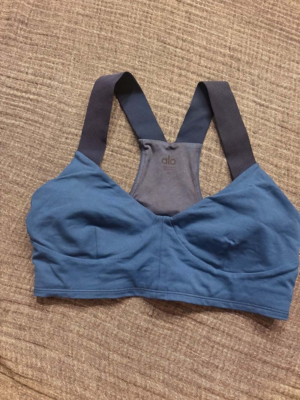 Alo Yoga Blue Sports Bra Medium